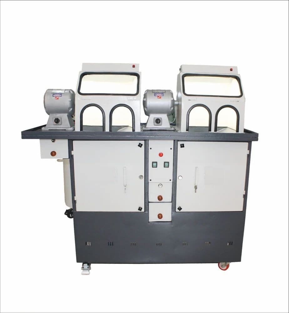 Vacuum polishing machine double